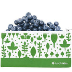 lunchskins reusable zippered snack bag green leaves