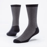 maggies organic black/grey medium large mid-calf cushion crew organic fair trade cotton crew socks for women or men. made in USA