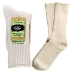 maggie's organics organic cotton crew socks - classic, natural 