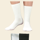 maggie's organics organic cotton crew socks - classic, white 