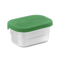 ecolunchbox mini splash pod blue water bento is plastic-free and leak-proof solution for food storage