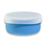 modern-twist cornflower snack set is a replacement for plastic containers. 100% pure food-grade silicone