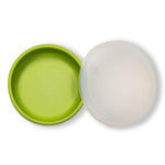 modern-twist lime green snack set is a replacement for plastic containers. 100% pure food-grade silicone