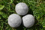 moss creek wool works, 1 barn box of 3 grey wool dryer balls