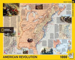 National Geographic Map american revolution is a 1000 Piece Jigsaw Puzzle. Made in USA. Recommended Age: 10+ Years