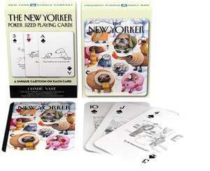 new york puzzle company dog cartoons playing cards new yorker