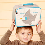 beatrix nigel the shark insulated lunch bag PVC & BPA-free phthalate-free lead-free. 