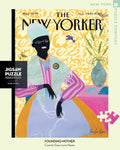 New York Puzzle Companys 1,000 piece jigsaw puzzle of the New Yorker cover founding mother. Made in the USA