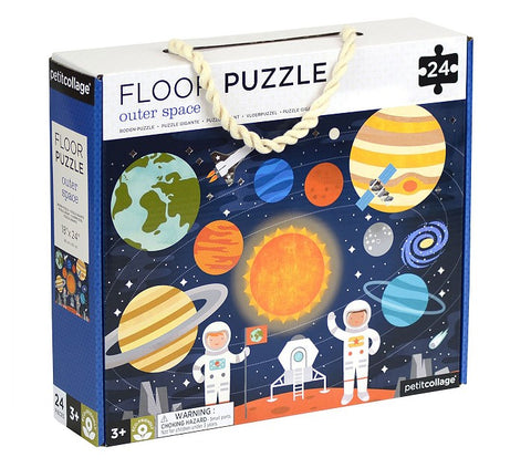 petit collage floor puzzle outer space