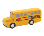 school bus, planworld wooden toy from plan toys is made of sustainable rubber tree wood and painted with water-based dyes and organic color pigment