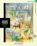 New York Puzzle Companys 1,000 piece jigsaw puzzle of the New Yorker cover the Piano Lesson Made in the USA