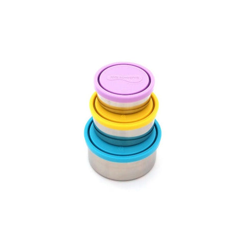 u-konserve sky round nesting trio are food grade stainless steel nesting containers. BPA-free.