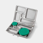 planetbox rover stainless steel lunchbox - opened