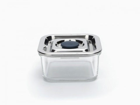 glass container, square - small