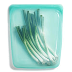 stasher reusable silicone half gallon bag, aqua