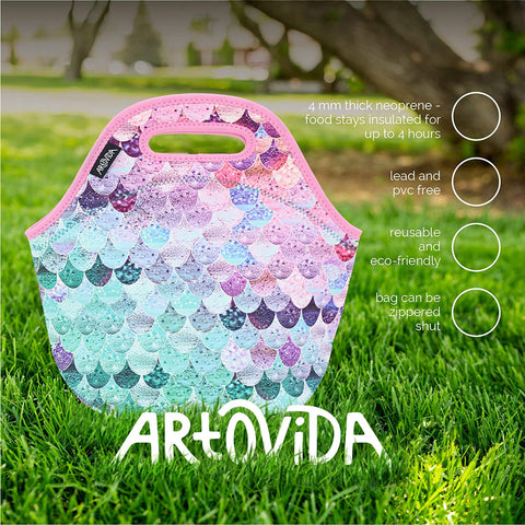 artovida summer mermaid, monika strigel classic tote / lunch bag