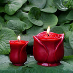 sunbeam candles beeswax grande red rose is crafted with 100% pure beeswax, lead-free cotton wicks