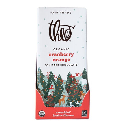 theo chocolate cranberry orange 55% dark chocolate