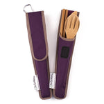 to-go ware bamboo utensil set - classic mulberry