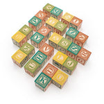 spanish language blocks hand-crafted in the USA by uncle goose