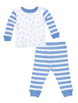under the nile organic baby long johns, boy people print