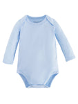 under the nile long sleeve lap shoulder bodysuit - pale blue