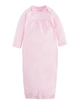 under the nile organic cotton baby gown, 0 to 3 month, pink