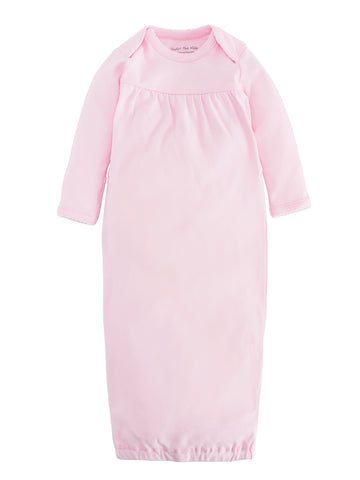 under the nile organic cotton baby gown, 0 to 3 month, pink