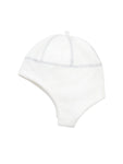 under the nile organic cotton sherpa ear flap hat, new born to 3 month