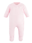 under the nile side snap footie - pink