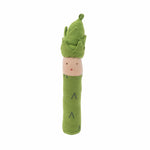 under the nile, organic cotton fair trade veggie doll - asparagus