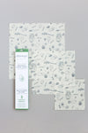 abeego variety pack is a reusable alternative to plastic wrap. wrap vegtables, fruit, sandwiches and cover food containers