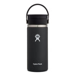 hydro flask wide mouth black 16 oz coffee with flex sip lid