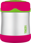 thermos foogo stainless steel food jar 10oz watermelon-green keeps food warm (5 hours) and cold (9 hours). bpa free