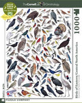 New York Puzzle Companys 1,000 piece jigsaw puzzle birds of eastern america, cornell lab of ornithology. made in the USA